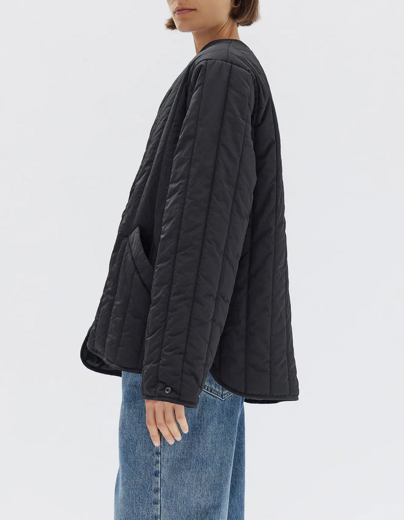 Marlowe Quilted Jacket | Black| Assembly Label|  Long Way Home