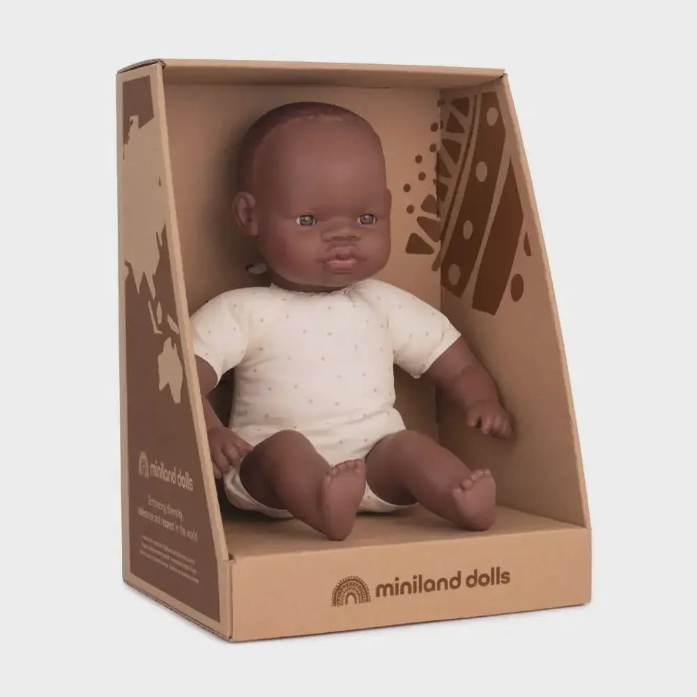 Miniland | African Soft Baby Doll Miniland Long Way Home