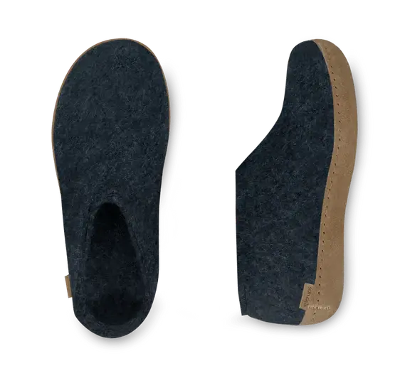 The Leather Shoe Slipper | Denim| Glerups|  Long Way Home