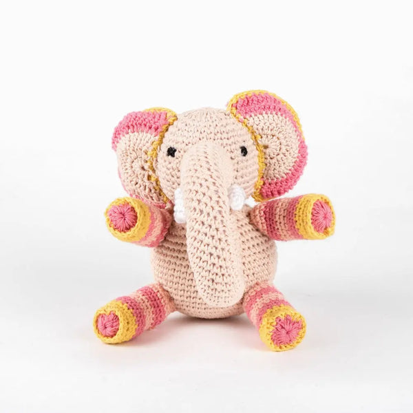 Trade Aid Crochet Elephant Rattle Trade Aid Long Way Home