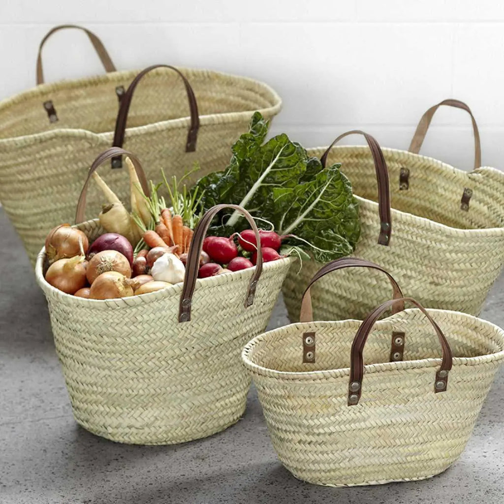French Basket The Lyonnais Small with Flat Handles Le Panier Long Way Home