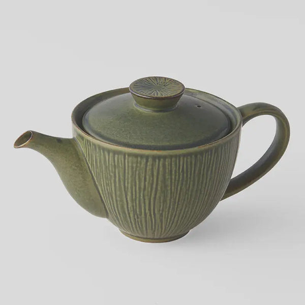 Sencha Green Ridged Teapot Made In Japan Long Way Home