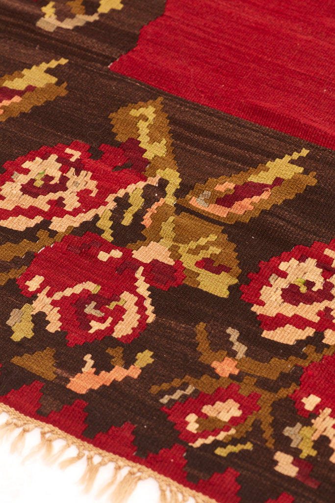 Yuva | Bulgarian Gocmen Kilim Runner - Long Way Home