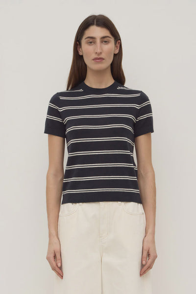Assembly Label | Allison Stripe Cotton Cashmere Tee| Product vendor
