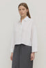 Assembly Label | Aurora Cropped Cotton Poplin Shirt | White| Product vendor