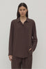 Assembly Label | Betty Silk Long Sleeve Shirt | Ganache| Product vendor