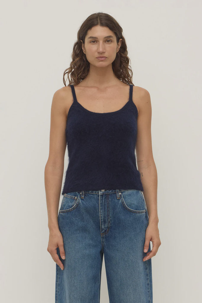 Assembly Label | Carina Wool Tank | True Navy| Product vendor
