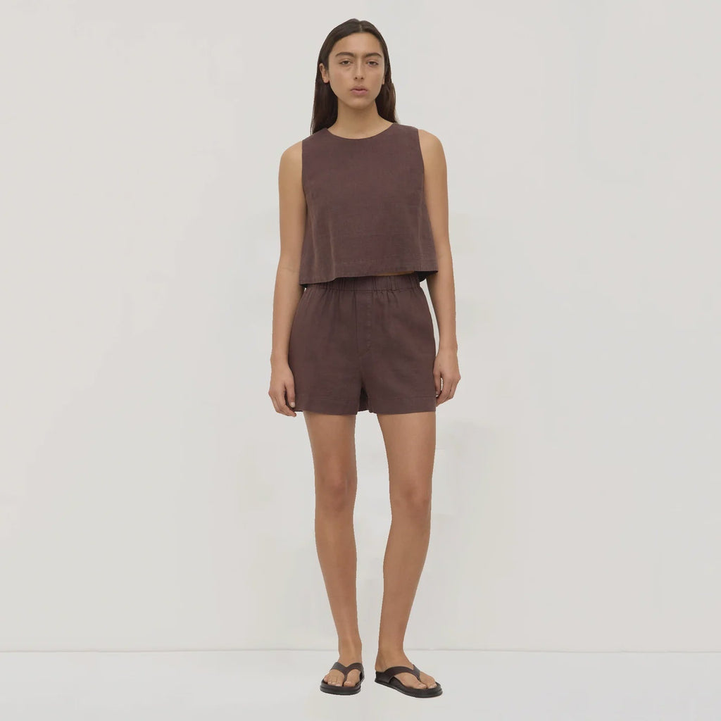 Assembly Label | Everyday Linen Short | Espresso| Product vendor