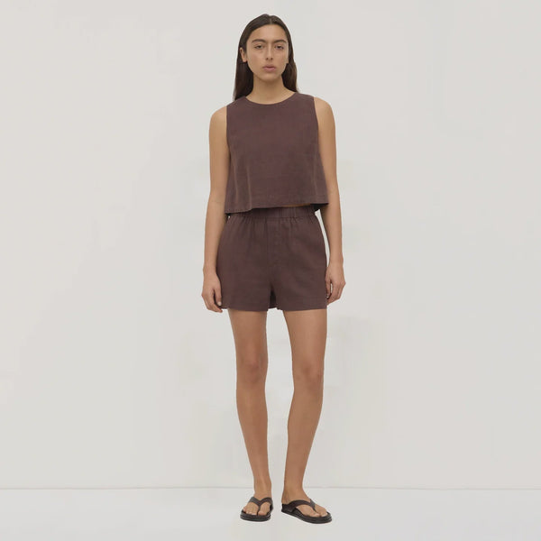 Assembly Label | Everyday Linen Short | Espresso| Product vendor