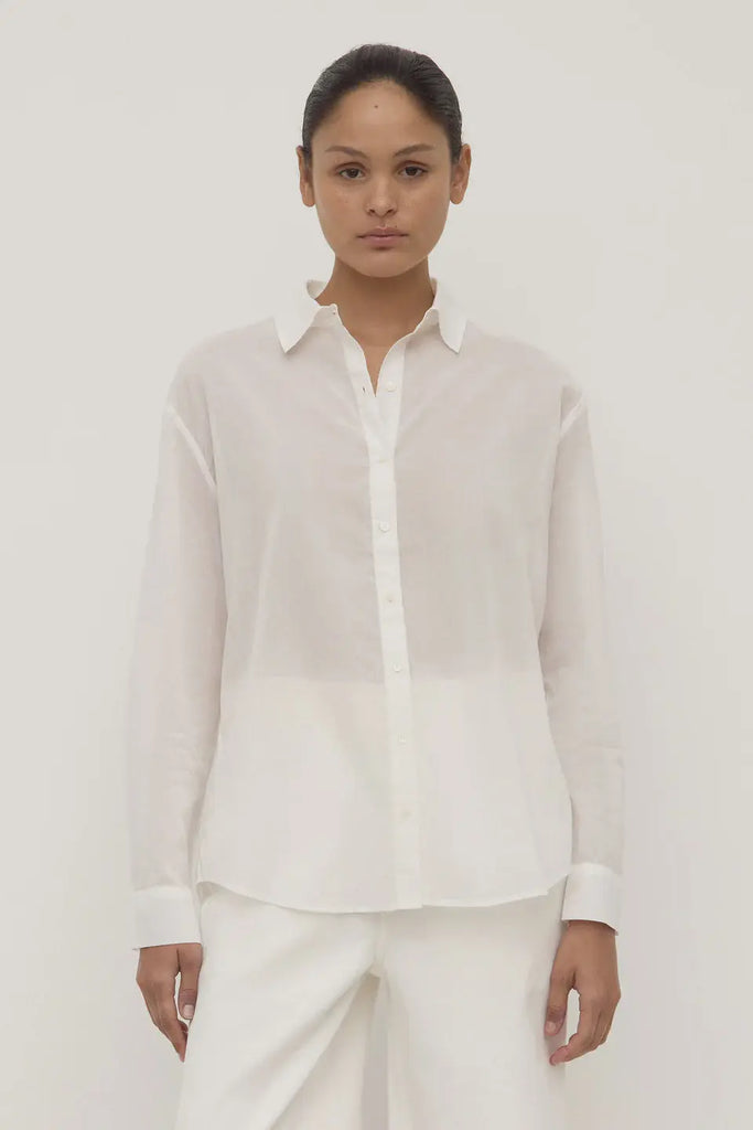 Assembly Label | Ida Long Sleeve Shirt | White| Product vendor