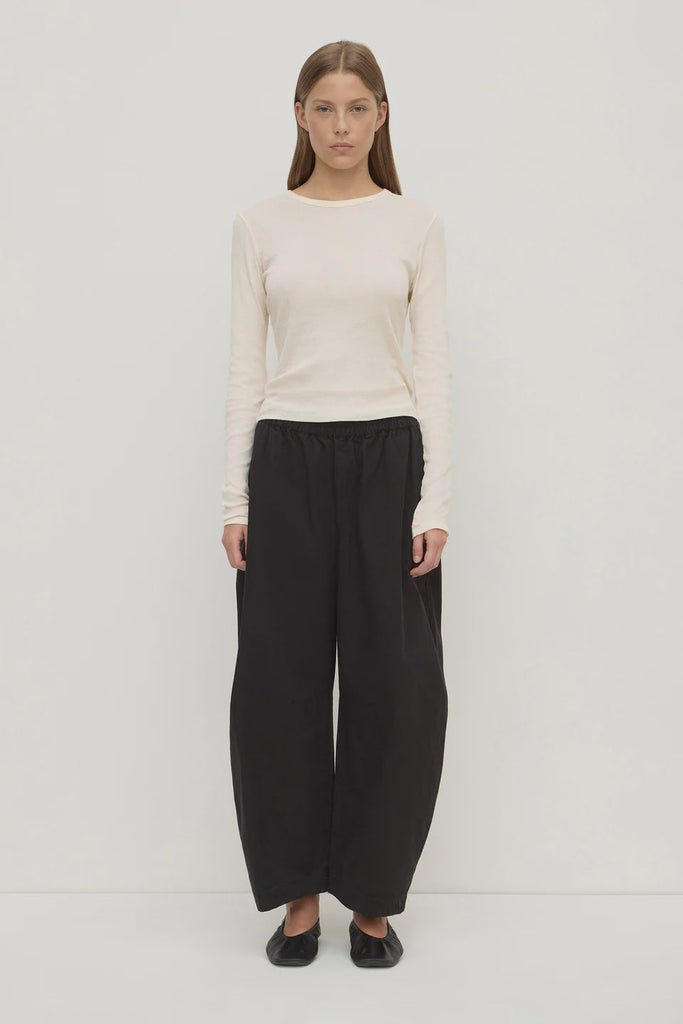 Assembly Label | Lola Barrel Pant | Black| Product vendor