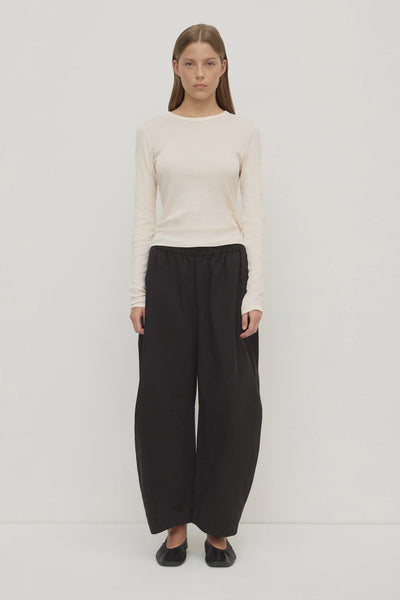 Assembly Label | Lola Barrel Pant | Black| Product vendor