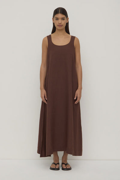Assembly Label | Maree Linen Midi Dress | Espresso| Product vendor