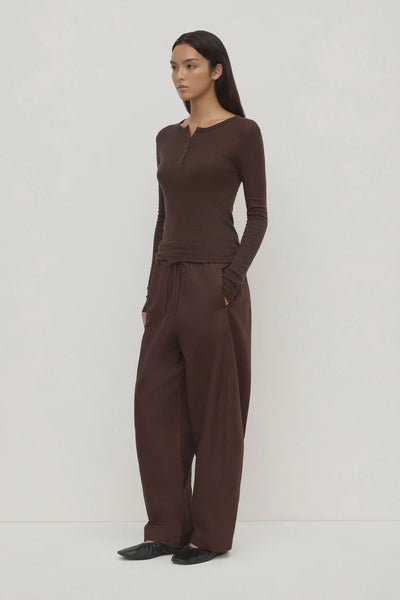 Assembly Label | Nora Merino Wool Henley | Ganache| Product vendor