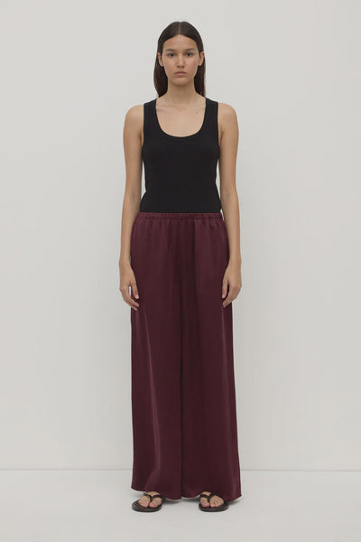 Assembly Label | Pippa Silk Pant | Merlot| Product vendor