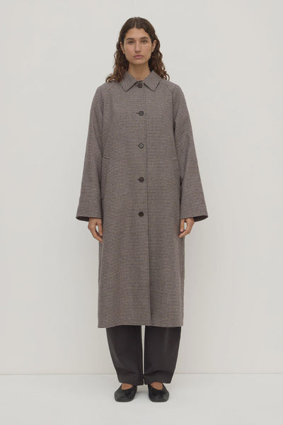 Assembly Label | Solana Wool Coat | Brown/Black Check| Product vendor