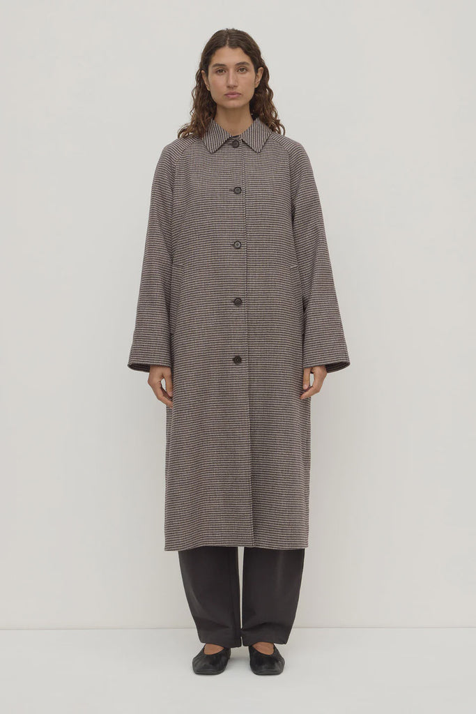 Assembly Label | Solana Wool Coat | Brown/Black Check| Product vendor
