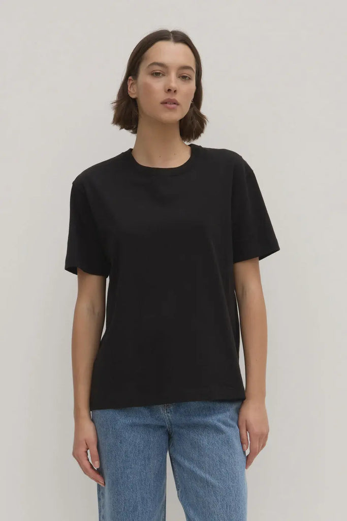 Assembly Label | Womens Organic Base Tee | Black| Product vendor