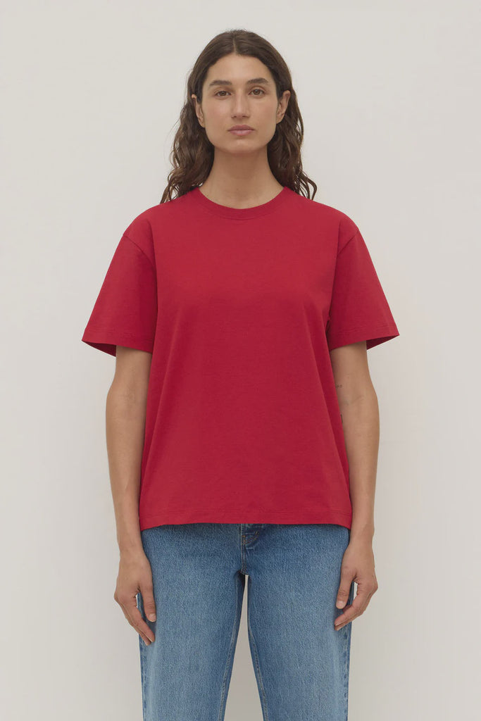Assembly Label | Womens Organic Base Tee | Mulberry| Product vendor