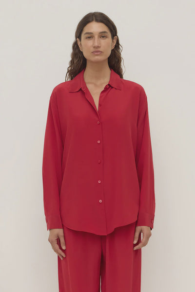 Betty Silk Long Sleeve Shirt | Mulberry| Product vendor