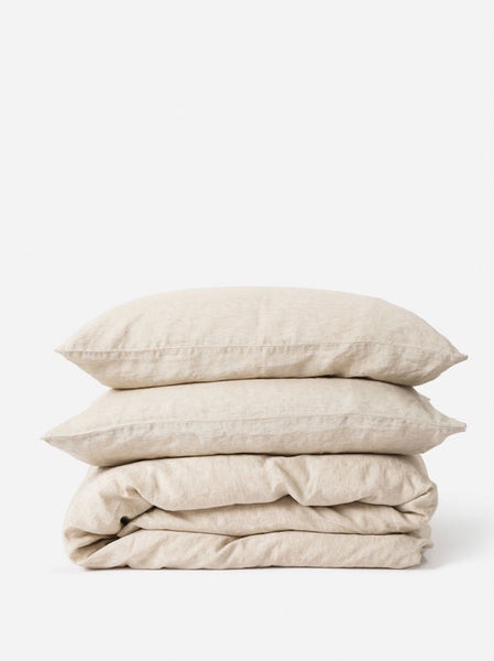 Chambray Linen Bedding | Oatmeal| Product vendor