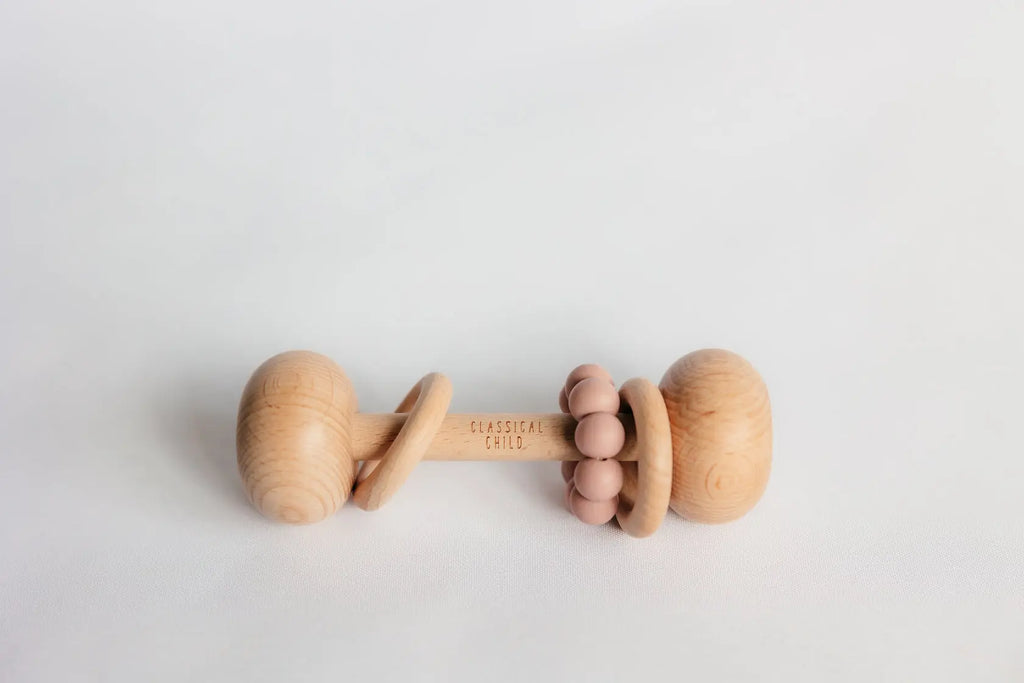 Classical Child | Beech and Silicone Rattle Classical Child Long Way Home