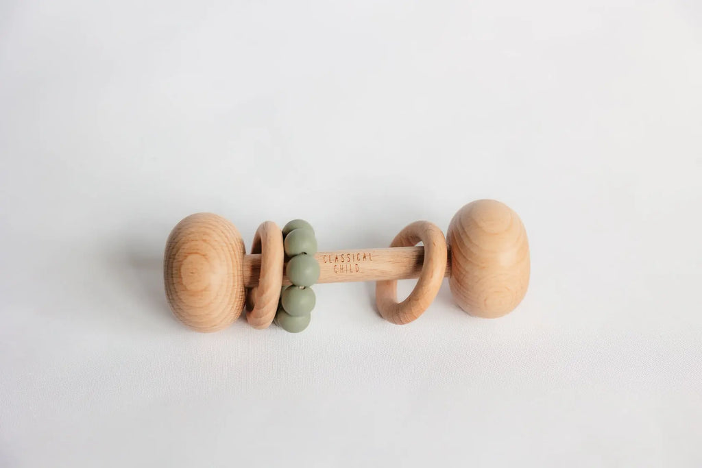 Classical Child | Beech and Silicone Rattle Classical Child Long Way Home