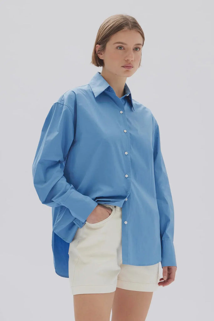 Everyday Poplin Shirt | Bahama| Assembly Label|  Long Way Home