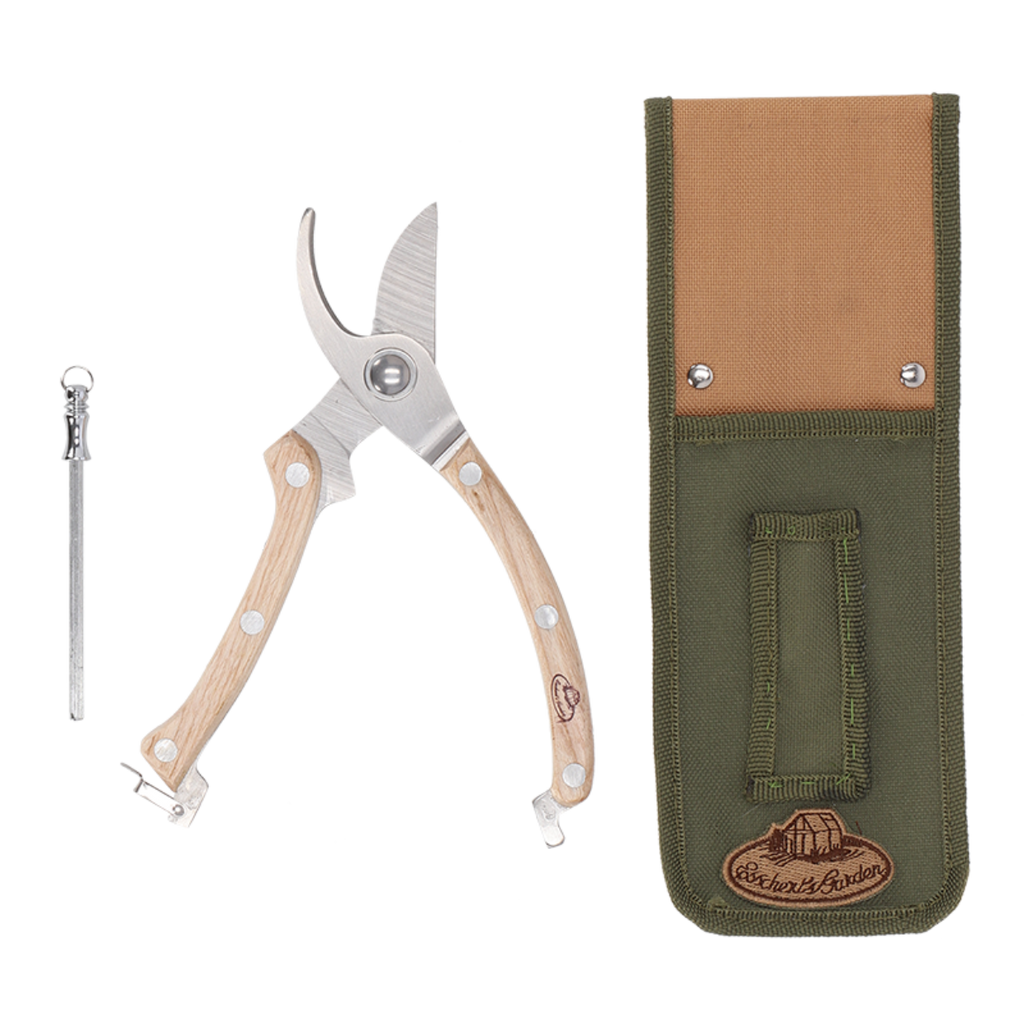 Esschert Design | Pruner with Pouch and Sharpening Rod - Long Way Home