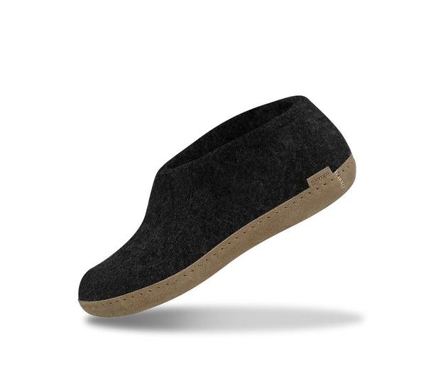 Glerups | The Leather Shoe Slipper | Charcoal| Product vendor