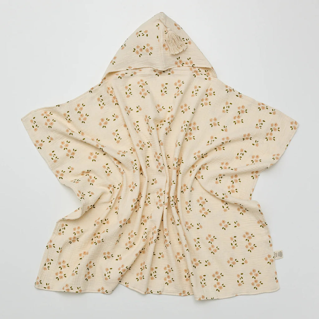 Over The Dandelions | Organic Muslin Hooded Towel - Long Way Home