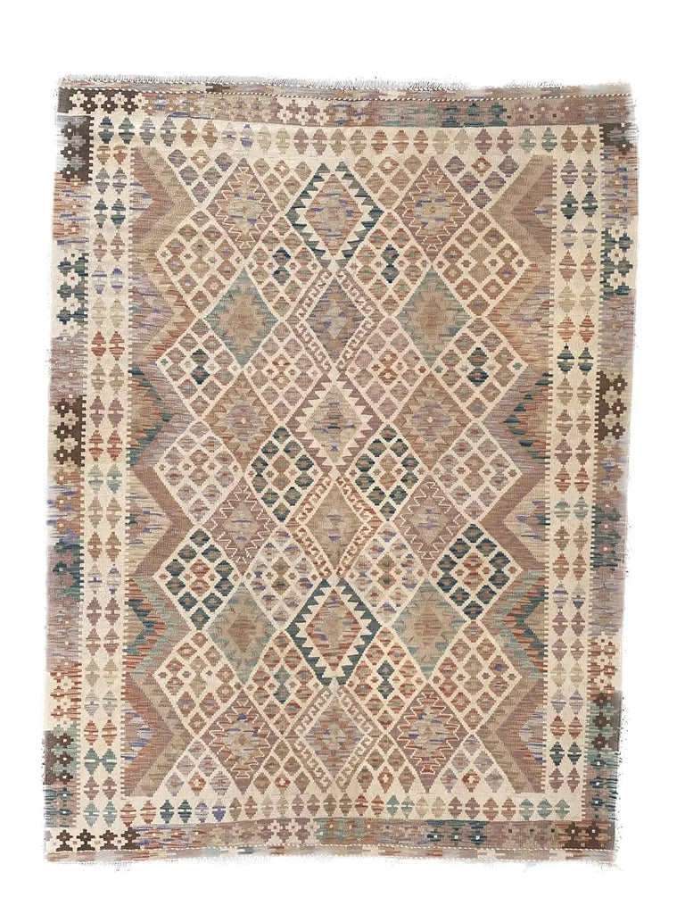 Hand Knotted Afghan Chobi Kilim Rug #29| Nirvana Eastern Imports|  Long Way Home