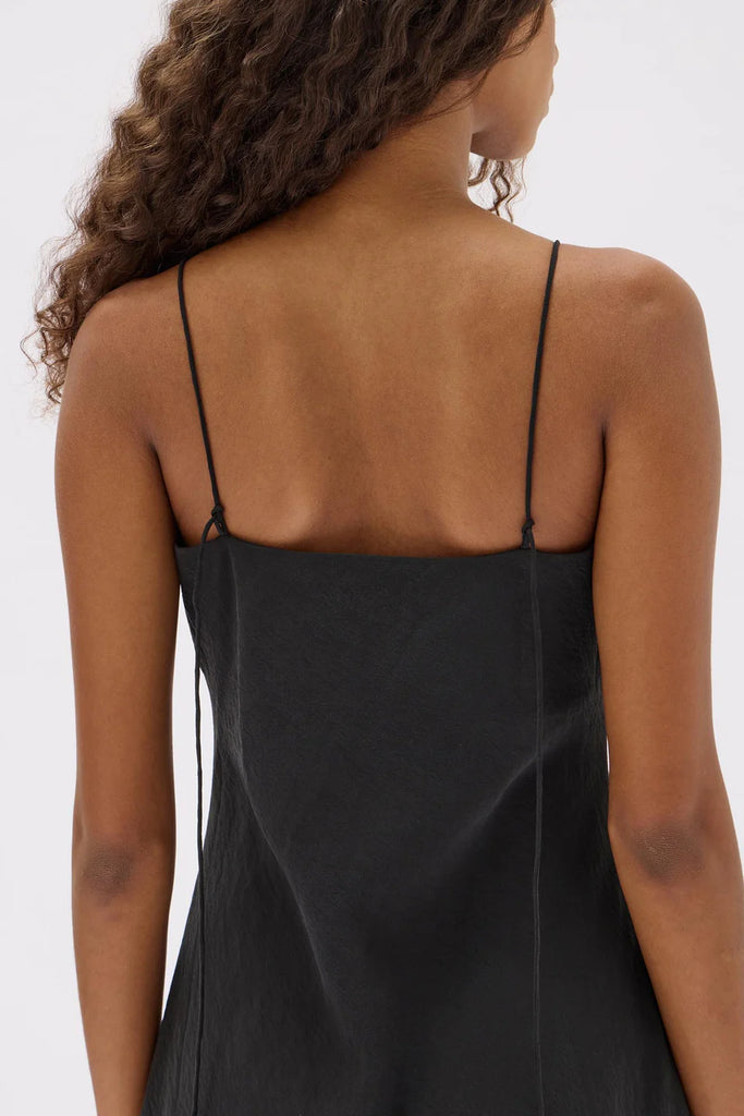 Heather R Silk Heather Silk Blend Maxi Dress Black | Assembly Label | Long Way Home