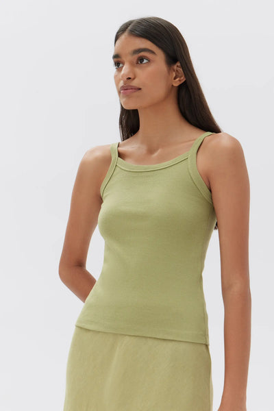 Keira Organic Tank | Agave Assembly Label Long Way Home