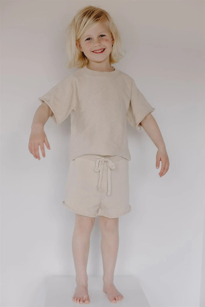 Leni The Label | Good Times Organic Short | Sand| Leni The Label|  Long Way Home