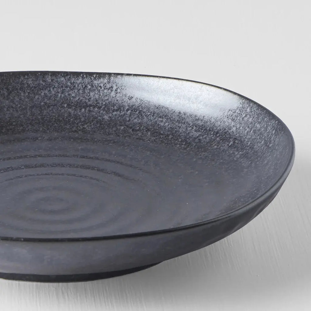 Matte Black | Uneven Dinner Plate| Made In Japan|  Long Way Home