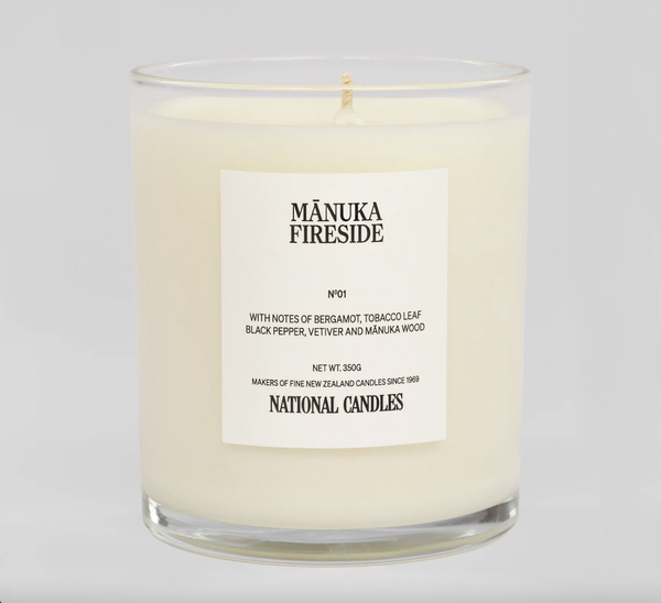 National Candles | Mānuka Fireside Soy Candle| Product vendor