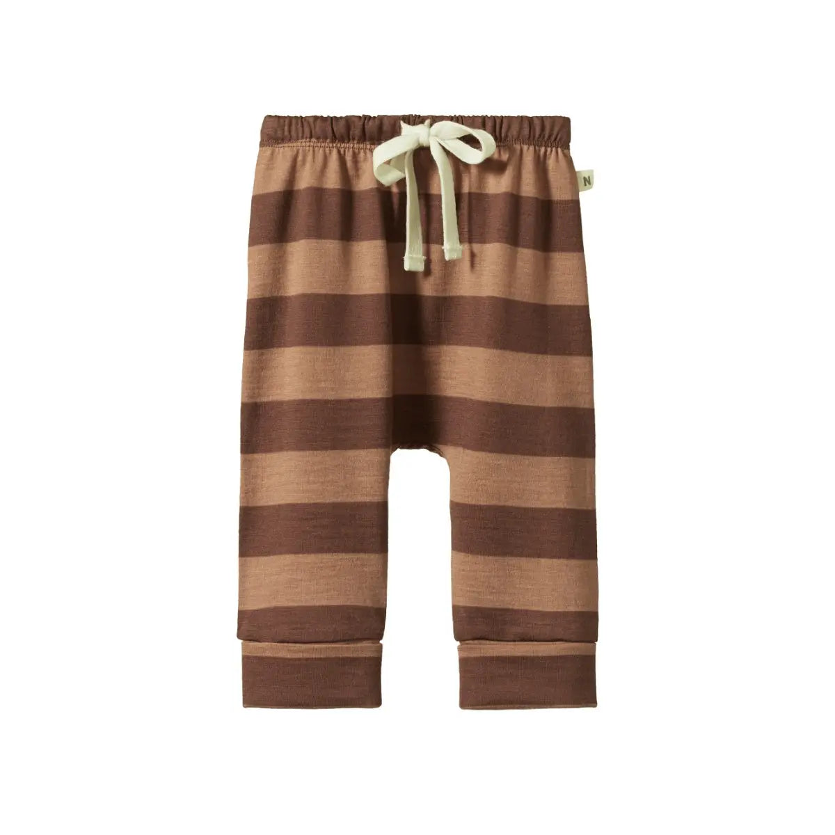 Nature Baby Merino Drawstring Pants - Raspberry