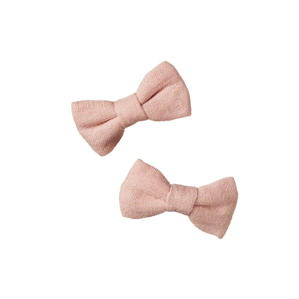 Nature Baby | Bow Hair Clips 2 Pack | Rose Dust| Product vendor