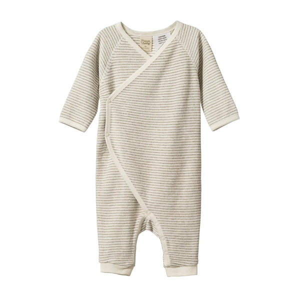Nature Baby | Kimono Stretch & Grow Terry | Nettle Pinstripe| Product vendor