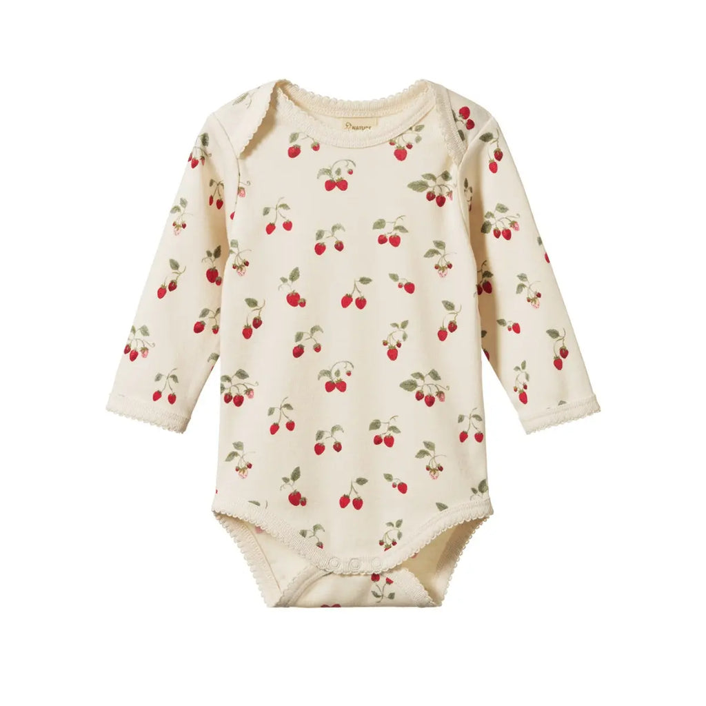 Nature Baby | Long Sleeve Bodysuit | Strawberry Blush| Product vendor