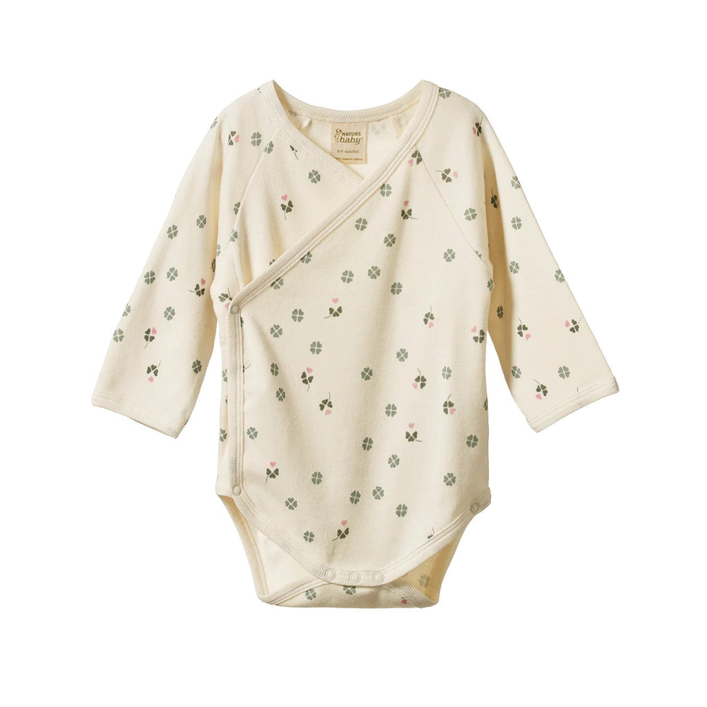 Nature Baby | Long Sleeve Kimono Bodysuit | Lucky Print| Product vendor