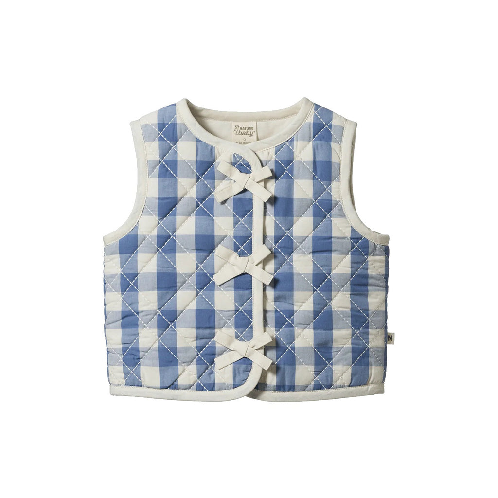 Nature Baby | Marlo Quilted Vest | Bluebelle Check| Product vendor