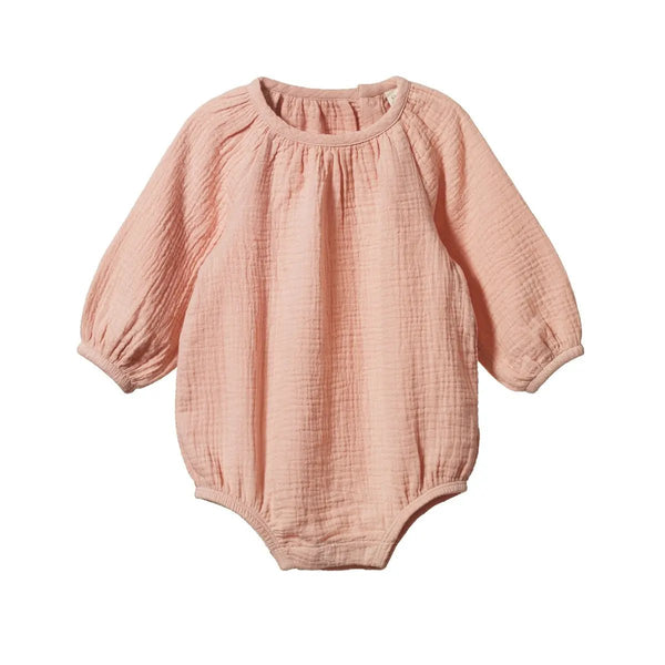 Nature Baby | Meadow Bodysuit Muslin | Rose Dust| Product vendor