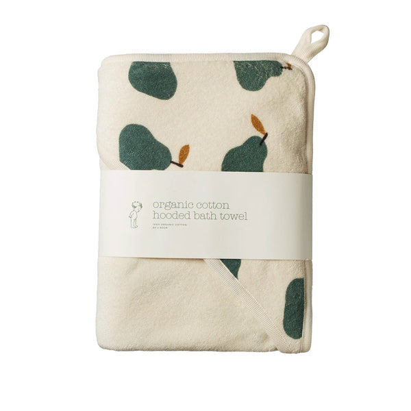 Nature Baby | Organic Cotton Hooded Towel | Pear| Product vendor