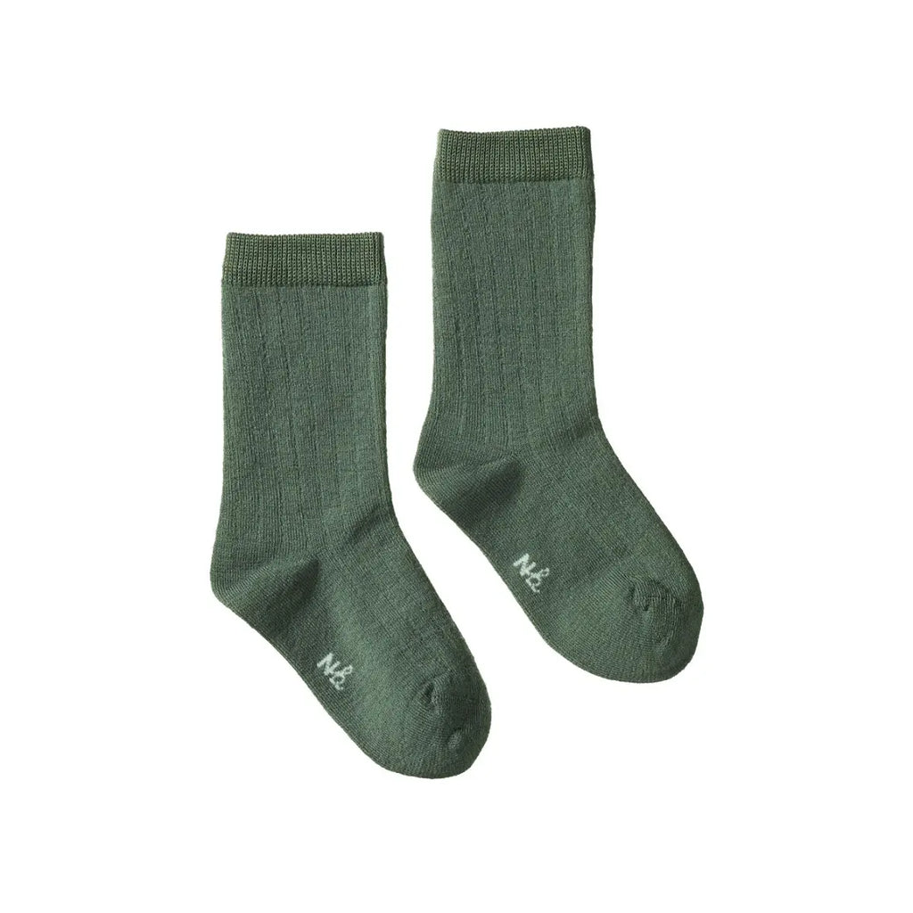 Nature Baby | Organic Wool Rib Socks| Nature Baby|  Long Way Home