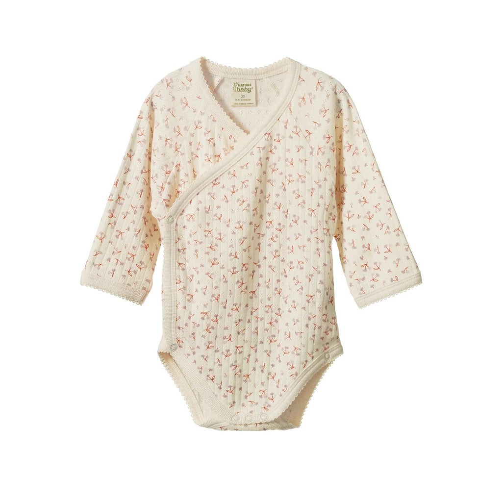 Nature Baby | Pointelle Kimono Bodysuit | Dandelion| Product vendor