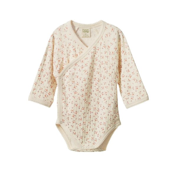 Nature Baby | Pointelle Kimono Bodysuit | Dandelion| Product vendor