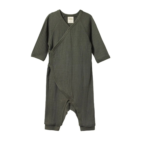 Nature Baby | Pointelle Kimono Stretch & Grow | Thyme| Product vendor