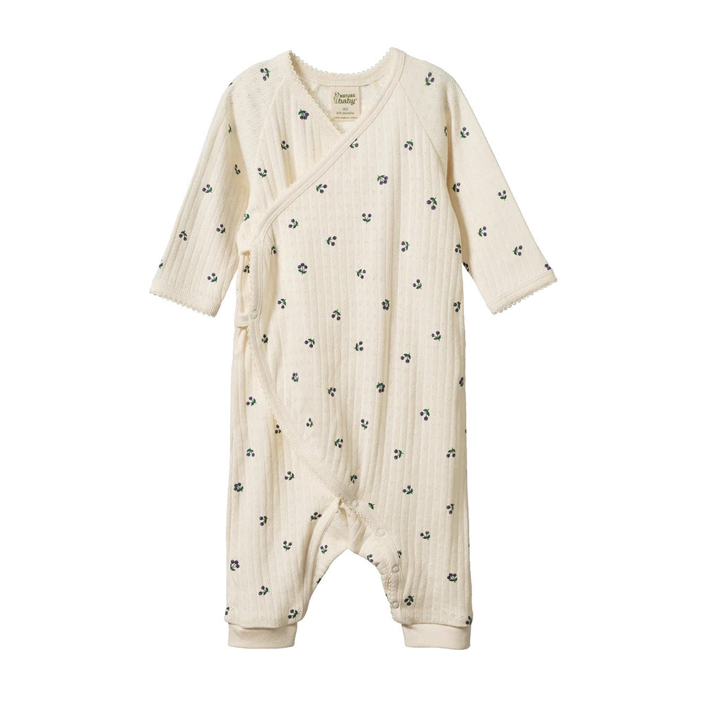 Nature Baby | Pointelle Kimono Stretch & Grow | Winter Berry| Product vendor